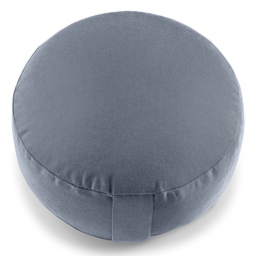 Meditationskissen /Yogakissen LOTUS – Bio-Baumwolle (kbA) – GOTS zertifiziert – Sitzhöhe: 15cm - 2