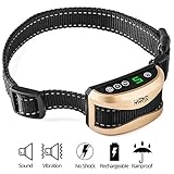 ADIESTRAR SU PERRO RÁPIDAMENTE Y AUTOMATICAMENTE: Utilizando métodos de formación humana, nuestro collar anti-ladridos Novatech Sonido & Vibración es eficaz, su sistema ha sido estudiado y se adapta perfectamente al cuello de su perro y detecta fácilmente los ruidos causados por los ladridos nocivos. Empieza por emitir un sonido de alarma continuo tras el segundo ladrido y si el ladrido sigue, el collar utiliza vibraciones suaves. (Sin dolor)