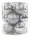 Produktbild Decoline Weihnachtskugeln Ø 7cm Set 12 Stück Silber
