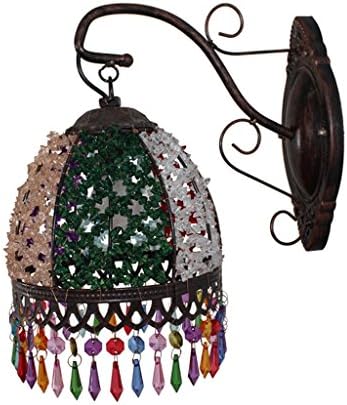 ZWX Single Head Wall Lamp European Style Mirror Front Light Bedroom Wall Lights Creative Lamps And Lanterns Bohemian Style -E14