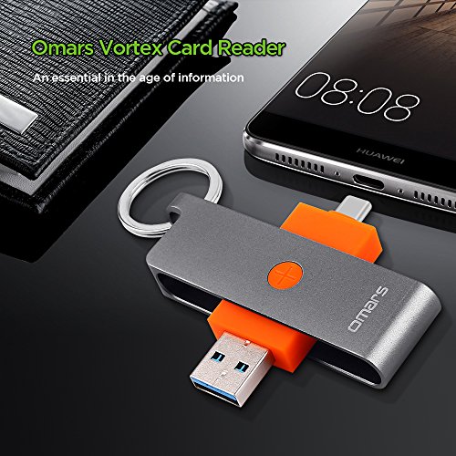 USB Type C OMARS® Micro SD/TF Kartenleser OMARS® USB 3.0 (3.1 Gen1) zu USB-C Adapter für Apple MacBook (2015, 12 Zoll), Google 2nd Chromebook Pixel (2015), Pixel C, Nexus 5X & 6P, HP Spectre x2, Lenovo ZUK Z1, LG G5, HTC 10, und andere Type C Geräte, Smartphones/Tablets mit OTG Funktion, PCs und Laptops - 4