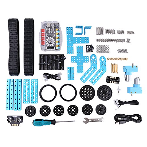 Makeblock DIY mBot Educational 3-in-1 Robot Ranger Transformable Off-Road Land Raider STEM Educational Robot Kit for Kids , STEM Robot Toy for Rrobotics Learning and Designed ,Electronics and Graphical Programming Dual Mode App Remote(3-in-1 Ranger)
