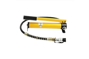 RATSTONE Hydraulikpumpe,Handhydraulikpumpe,Schlauchanschluss Für Handpumpe,Hochdruck-Handpumpe,1 m Schlauch,Hochdruck 2.0cc,Ölspeicherkapazität 300cc,Hochdruck 60 Kg/c㎡ Für 10t/20t Hydraulikzylinder