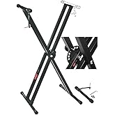 LASTVOICE Ks-04D Double Profile 7 Stage Upper Segment Organ Table Stand Stand Stand Stand Foot (With Fixing Strap)