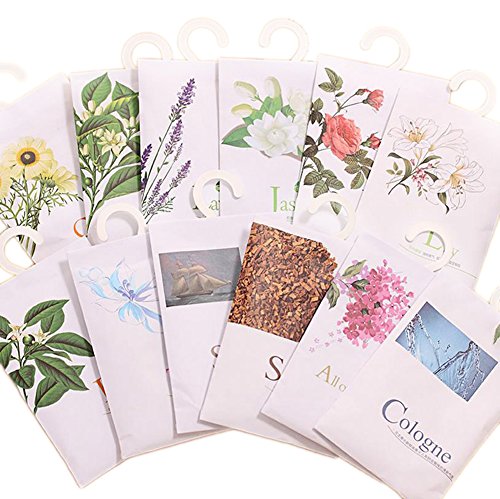 Dosige Sachets Tragbar Kleidung Duftende Duftsäckchen Taschen Set mit Kleiderbügel Geeignet für Closet Zimmer Kleiderschrank Badezimmer Cars Wäschekorb 12 Packungen