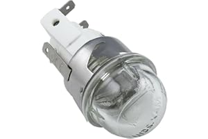MORAIN Backofen Glühbirne Mikrowellen Lampenfassung Keramiksockel 25 W Flach Für Kopf/rund Für Kopf Gehärtetes Glas Hitzebeständig Bis 500 °C Ersatz Ofen Für Lampensockel