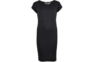 A2Z 4 Kids Girls Dresses Plain Short Sleeves Cap Slim Fit Stretch Bodycon Midi Maxi Comfortable Summer Party Fashion Dress Top Age 5-13 Years