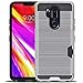 Produktbild TAITOU LG G7 TinQ/G7+ G710EM Case, Wiredrawing Design Combined Armor Slim Cover[Credit ID Card Slot] Awesome Super Hybrid Double Layers 2 In 1 Superlight Thin Armour Phone Case for LG G7 TinQ Silver
