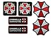 Produktbild Resident Evil Umbrella Corporation Costume Cosplay Fancy Kleid Eisen auf Patch – Set of 6 Stickerei-Abzeichen