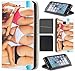 Produktbild CoverFix Premium Hülle für Apple iPhone 5 / 5s / SE Flip Cover Schutzhülle Kunstleder Flip Case Motiv (1512 Hintern Sexy Nackt Popo Ärsche)