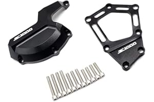 MZ-STORE Motociclo Coperchio Protettivo del Motore per S1000R 2014 2015 S1000RR ABS K46 2009-2016 S1000XR 2015 2016 HP4 2010-2016 (Nero)