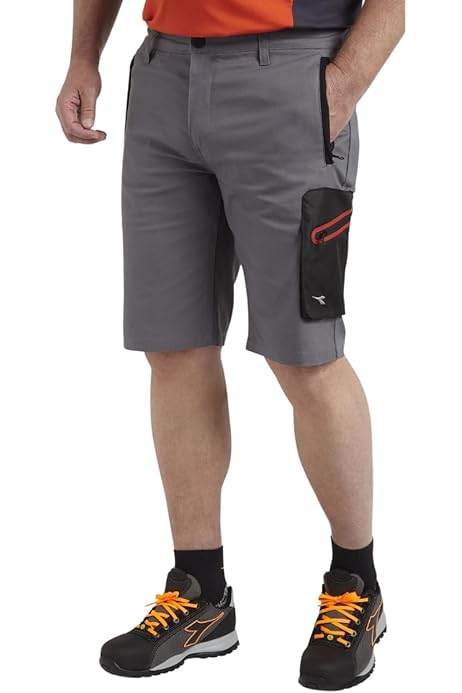 Diadora Pantaloni Corti Uomo Lavoro Bermuda Da Lavoro Pantaloni