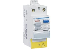 interrupteur différentiel hager - 63a - 30 ma - 2 pôles - type ac - vis / vis - bd