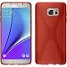 Produktbild PhoneNatic Case für Samsung Galaxy Note 5 Hülle Silikon rot X-Style Cover Galaxy Note 5 Tasche + 2 Schutzfolien