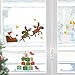 Produktbild Fenstersticker Weihnachtsmann mit Schlitten