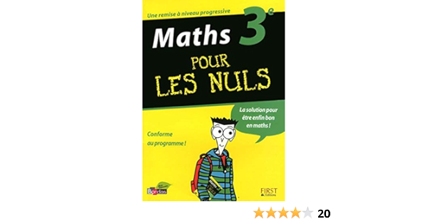 Maths 3E Pour Les Nuls : Gélébart Yann: Amazon.fr: Livres