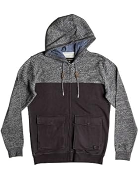 Quiksilver felpa civilairezip, Uomo, Civilairezip, Dark Grey Heather, S