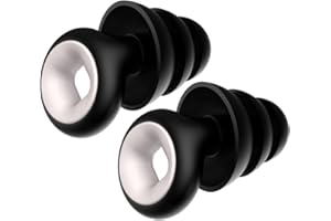 Wulove - tappi per orecchie antirumore, Tappi Orecchie per dormire, Silicone, morbido, Riutilizzabili Lavabili Nero