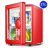 [Frigorífico Congelador]El refrigerador tiene una capacidad total de 21L, lo que aporta orden y claridad a la conservación fresca de alimentos de hogares pequeños, mientras que se adapta a casi todos los estilos de vida