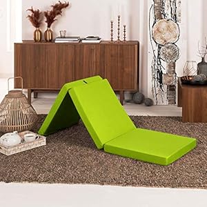 Beautissu Materasso da Campeggio Pieghevole - Materasso Pieghevole Ospiti - Campix 60x190 cm - Soffice Confortevole e Funzionale - Verde - Materasso Traspirante in Microfibra - Lettino da Viaggio - immagine 6