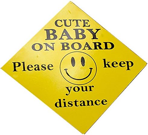 Honeey 2x Baby Kids on Board EXTERNAL Sticker Vehicle Window Back door Warning Sign Decal Vinyl Driving