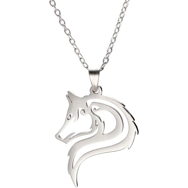 EUEAVAN Skelet Wolf Hanger Ketting Klassieke Dierenkop Elementen Hout Bos Natuur Charm Sieraden Roestvrij Staal Cadeau voor Jongens Mannen Meisjes, Roestvrij staal, Geen edelsteen EUEAVAN Skelet Wolf Hanger Ketting Klassieke Dierenkop Elementen Hout Bos Natuur Charm Sieraden Roestvrij Staal Cadeau voor Jongens Mannen Meisjes, Roestvrij staal, Geen edelsteen