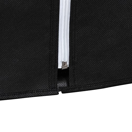 Songmics Garderobe Stoffschrank Faltschrank Kleiderschrank Campingschrank 160 x 75 x 45cm schwarz RYG83H - 8