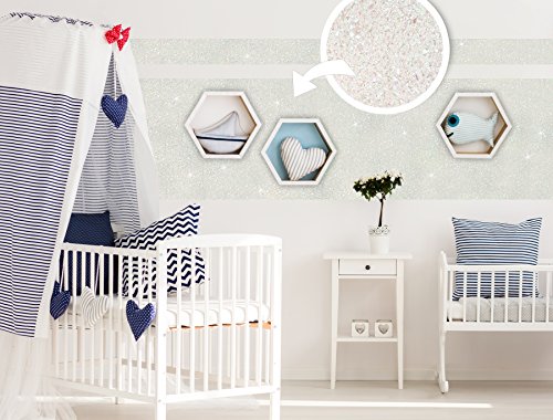 Wanders Einhornspucke Einhorn-Farbe Einhornfarbe Einhorn Wand-Farbe Glitzer-Effekt Wandfarbe-Glitter 3 Liter - 3