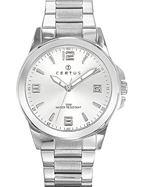 Certus Herren-Armbanduhr Analog Quarz Silber 616342
