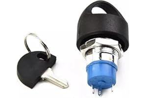 Newyuan Ignition Starter Switch Lock for Mobility Scooter with 2 Keys, Spare Start M19 19mm Motorcycle Accessories compatible with Pride Go Go, Colt etc