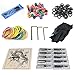 Solong Tattoo® Complete Tattoo Kit 2 Pro Machine Guns 14 Inks Power Supply Foot Pedal Needles Grips Tips TK210