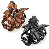 Amber Jewellery Butterfly Hair Claw Clip Clamp Hair Accessory - 7.5cm