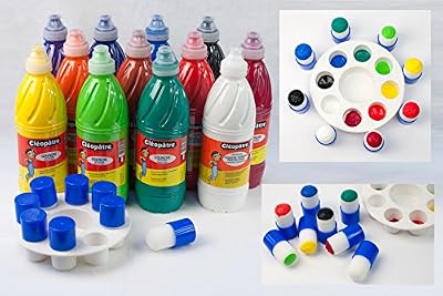 Cleopatre Cléopâtre Peinture assortiment de gouache au doigt Néfertari baby + accessoires pour Ecole Assortiment