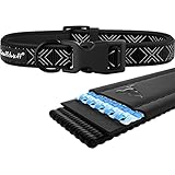 [Gesponsert]Knuffelwuff 13953-001 Memory Foam Neopren Hundehalsband gepolstert, 20-30 cm, schwarz