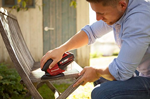Einhell Akku Multischleifer TE-OS Li Solo Power X-Change (Lithium Ionen, 18 V, Schleiffläche 104 cm², Staubfangbox und Absaugadapter, 6x Klett-Schleifpapier, ohne Akku und Ladegerät) - 7