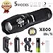 Produktbild Taschenlampe, happytop Military Taschenlampe 5000 Lumen G700 X800 LED Zoom Fahrrad Taschenlampe Akku Ladegerät