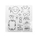 Produktbild ECMQS Hopfen Frosch DIY Transparente Briefmarke, Silikon Stempel Set, Clear Stamps, Schneiden Schablonen, Bastelei Scrapbooking-Werkzeug