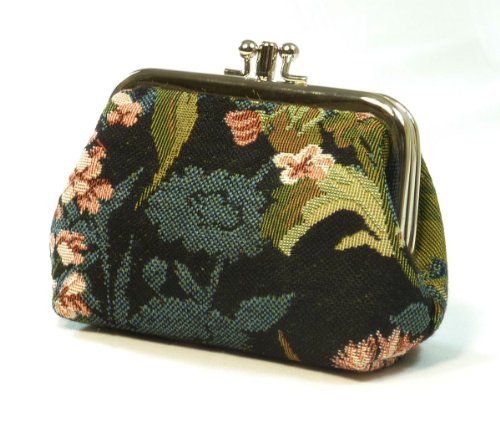 Preisvergleich Produktbild Ladies Tapestry Coin Purse - Moon Flower (Gobelin Style)