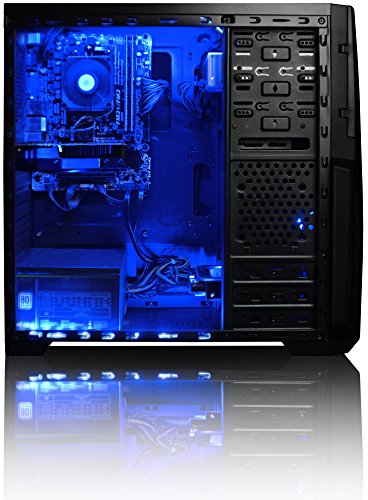 VIBOX Pyro GL750T-36 Gaming PC – 4,5GHz Intel i7 Quad Core CPU, GTX 1050 Ti GPU, Super, Desktop Gamer Computer mit Spielgutschein, Windows 10, Blau Innenbeleuchtung, lebenslange Garantie* (4,2GHz (4,5GHz Turbo) Superschneller Intel i7 7700K Kabylake Quad 4-Core Prozessor CPU, Nvidia GeForce GTX 1050 Ti 4GB Grafikkarte GPU, 32GB DDR4 2133MHz RAM, superschnelle 480GB SSD, 2TB (2000GB) SATA III 7200rpm Festplatte, 85+ Netzteil, CIT Storm Blau Gaming Geh§use, Intel B250 LGA1151 Mainboard) - 4