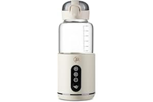 Bezprzewodowy podgrzewacz do butelek MyBabyBottle, mleka modyfikowanego, mleka matki, szybkie podgrzewanie w ciągu 8 minut, butelka dla niemowląt do podróży, samochodu, samolotu (Biały)