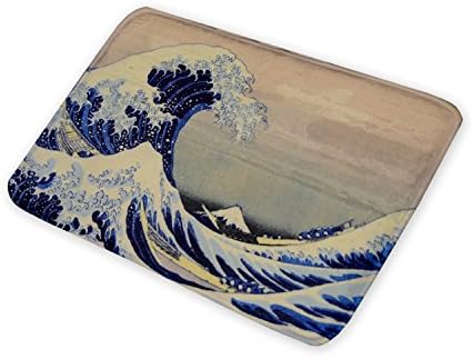 Japanese Classic Fuji thirty-six scenery Surf Printed Rectangular Floor Mat Non Slip Bathroom Carpets Kitchen Alfombras Rugs Kids Bedroom Stair Mats For Living Room