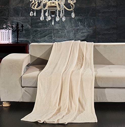 DecoKing 66140 Kuscheldecke 150×200 cm creme Decke Microfaser Mikrofaserdecke Fleecedecke Wohndecke Tagesdecke Fleece weich sanft kuschelig skandinavischer Stil ecru ivory cream Henry - 4