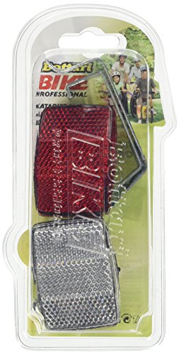 Bottari Fahrrad Licht vorne und hinten und Halter, Rückstrahler, Rot - 2