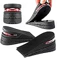 Eltihr Height Increase Insoles, 3-Layer Height Increasing Shoe Insoles, Heel Raisers, Orthotic Insoles Adjustable Elevator Lift Kit Shoe Lifts for Men Women Height Booster Insoles(Half Pad)