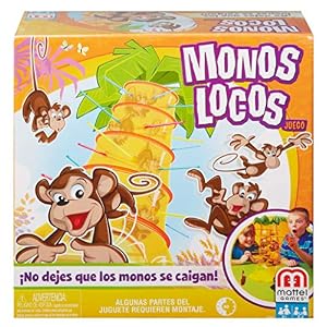 Mattel Games Monos Locos, Juegos de Mesa para niños +5 años, 2-4 Jugadores, partidas de Aproximadamente 30 min (52563)