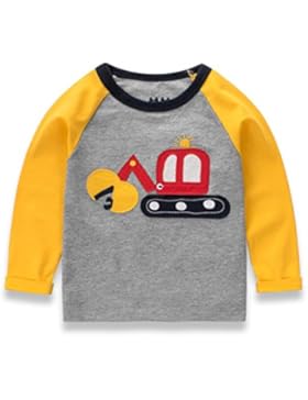 IGEMY Mainstream Kinder Cartoon Bagger Patchwork Shirt Tops Kleidung