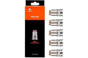 Geekvape P Replacement Coils, 0.2 Ohm, Mesh, KA1, 60 to 70 W, Compatible with Aegis Boost Pro, Obelisk 60, Refillable, Geekvape Vaping Coils, Pack of 5, No Nicotine
