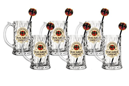 Preisvergleich Produktbild 6 Bacardi Oakheart Gläser mit Henkel
