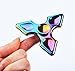 Produktbild Dreieck Regenbogen Fidget Spinner,Kanke® Mehrfarbig schöne rainbow Tri-lobed Fidget hand Spinner Hochwertiges Aluminium Legierung Kugellager,drehen bis 2 zu 5 Minuten EDC Focus Stress Reducer Spielzeug Geschenke für Erwachsene und Kind