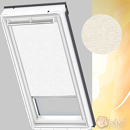 Orignal VELUX Sichtschutzrollo RFL PK06 4000S / Bedienart : Manuell / Farbe : Uni Rustik / Fenstergröße : PK06 / Fenstertypen : GGU, GGL, GPU, GPL, GTU, GTL, GXU, GXL